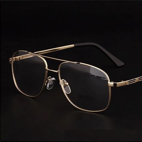 mens gold eyeglass frames